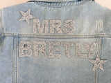Personalisierte Sparkle Jeansjacke ♡ - Wedding-Secrets