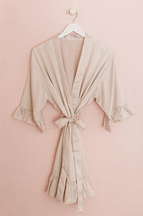 Personalisierter SATIN Morgenmantel ♡ Kimono Hochzeit - Wedding-Secrets