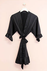 Personalisierter SATIN Morgenmantel ♡ Kimono Hochzeit - Wedding-Secrets