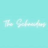 Personalisiertes Neonschild "The Nachname" - Wedding-Secrets
