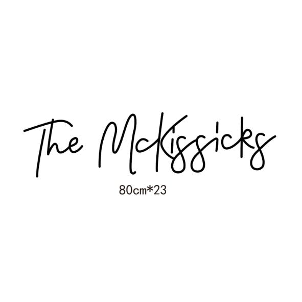 Personalisiertes Neonschild "The Nachname" - Wedding-Secrets