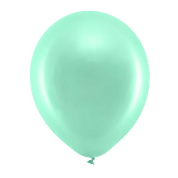 Rainbow Ballons mint ♡ 10 Stk. Ø 30cm - Wedding-Secrets