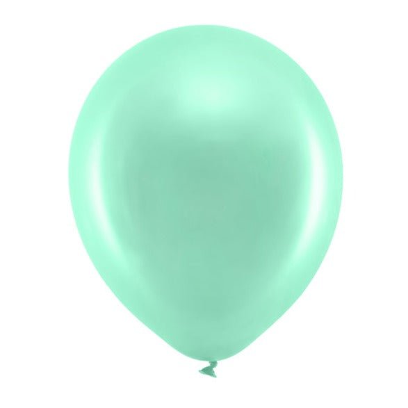 Rainbow Ballons mint ♡ 10 Stk. Ø 30cm - Wedding-Secrets