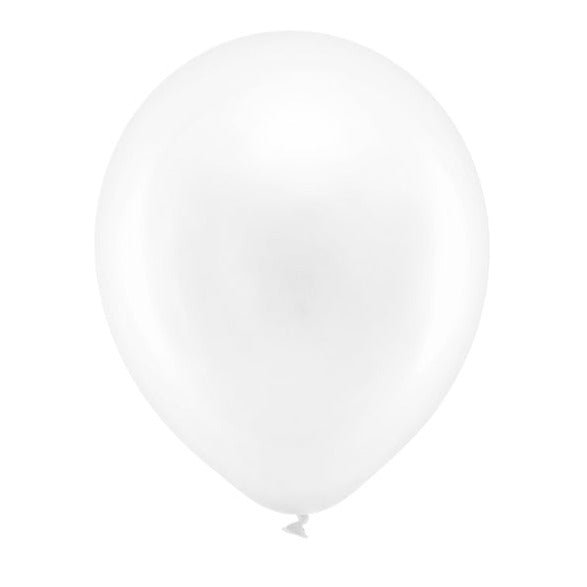 Rainbow Ballons weiß ♡ 10 Stk. Ø 30cm - Wedding-Secrets