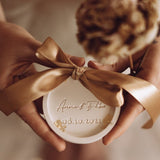 Ringschale mit Namen und Datum ♡ Hochzeitsgeschenk - Wedding-Secrets