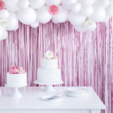 Rosa Lametta Vorhang - Wedding-Secrets