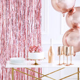 Roségoldener Lametta Vorhang - Wedding-Secrets