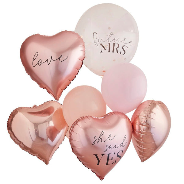 SHE SAID YES Ballon Set ♡ JGA Dekoration - Wedding-Secrets
