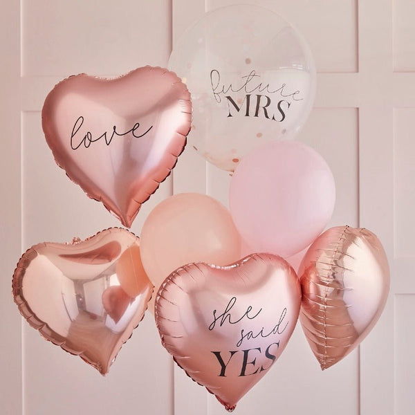 SHE SAID YES Ballon Set ♡ JGA Dekoration - Wedding-Secrets