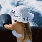 Sonnenhut ♡ BRIDE TO BE, WIFEY, MRS. NACHNAME, BRIDESMAID (personalisiert) - Wedding-Secrets