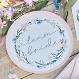 TEAM BRIDE BOHO Party Teller für den JGA - Wedding-Secrets