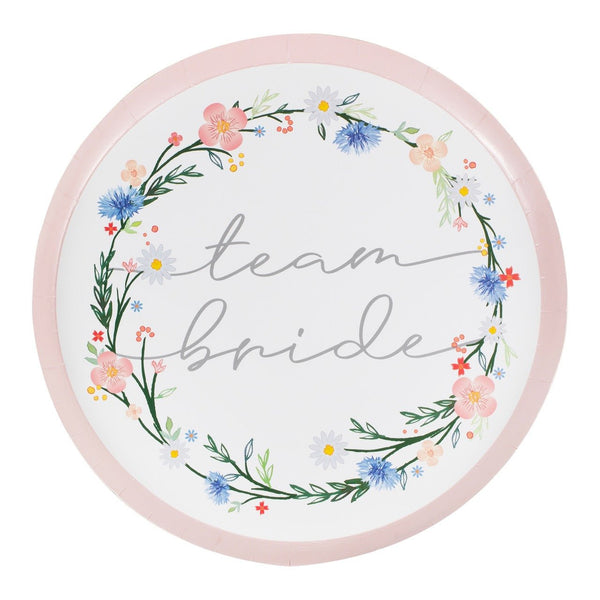TEAM BRIDE BOHO Party Teller für den JGA - Wedding-Secrets