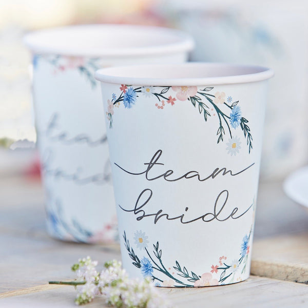 TEAM BRIDE BOHO Partybecher für den JGA - Wedding-Secrets