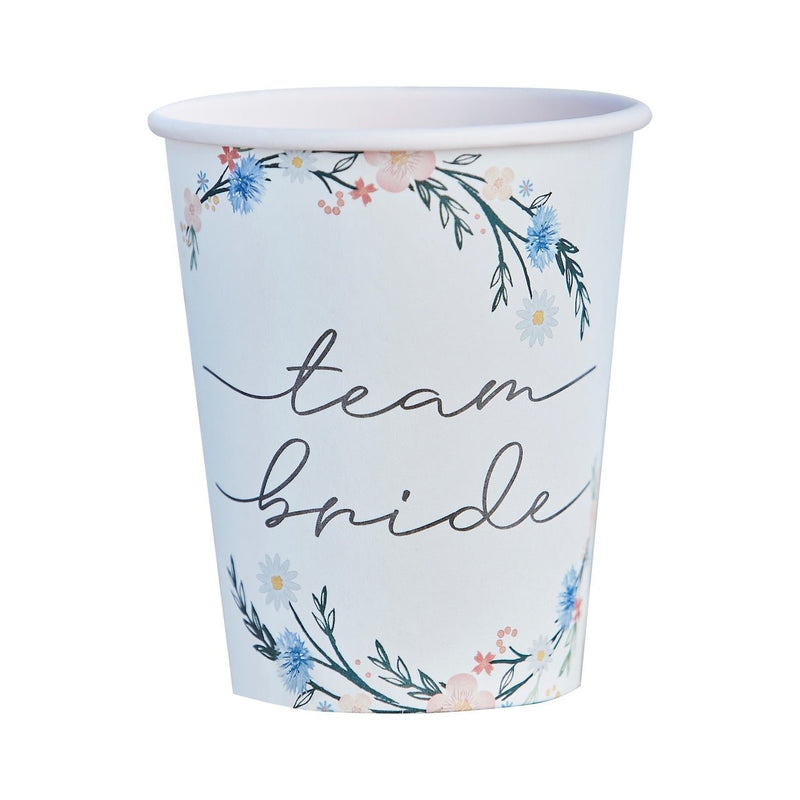 TEAM BRIDE BOHO Partybecher für den JGA - Wedding-Secrets
