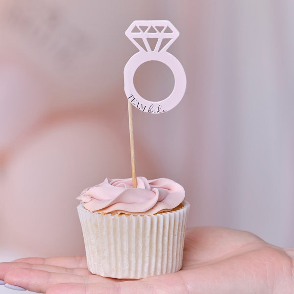 TEAM BRIDE Cupcake Topper für den JGA - Wedding-Secrets