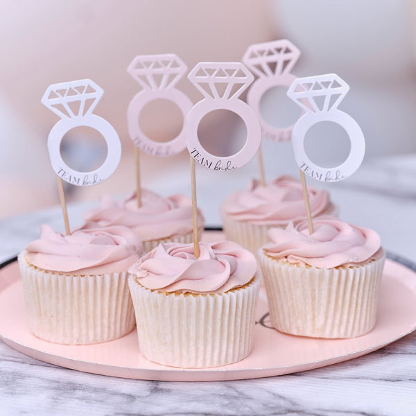 TEAM BRIDE Cupcake Topper für den JGA - Wedding-Secrets