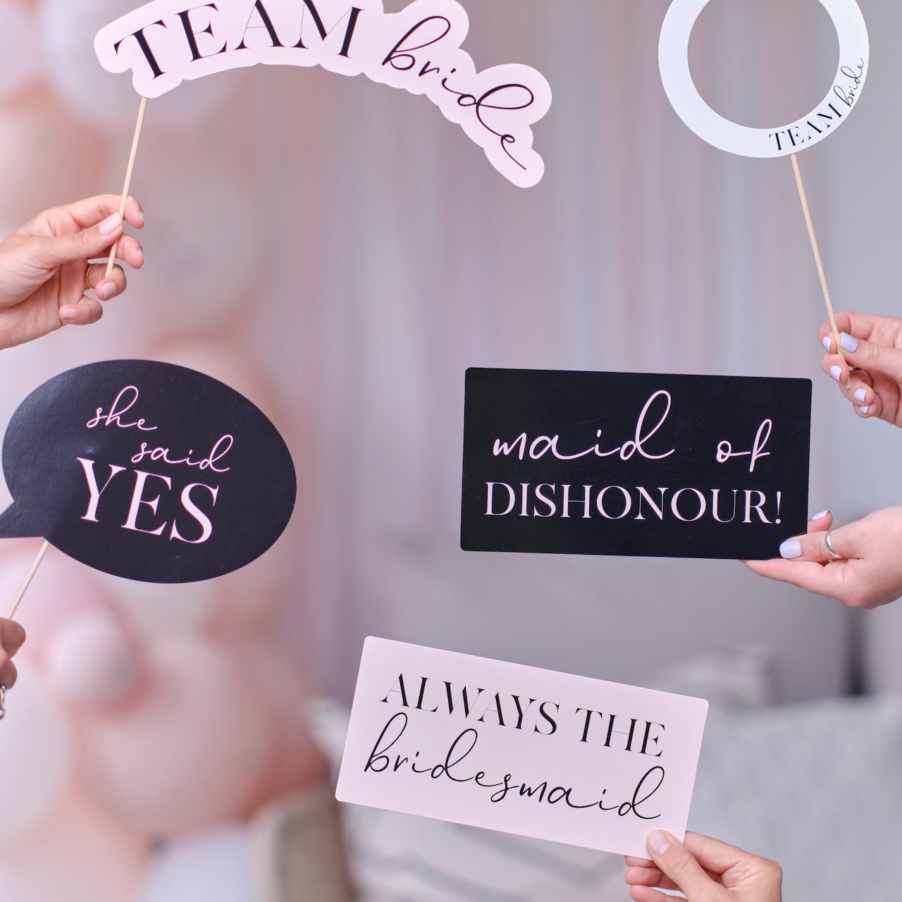 TEAM BRIDE Foto Props für den JGA - Wedding-Secrets