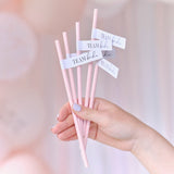 TEAM BRIDE Papier Strohhalme für den JGA - Wedding-Secrets
