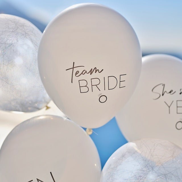 TEAM BRIDE Party Ballons für den JGA - Wedding-Secrets