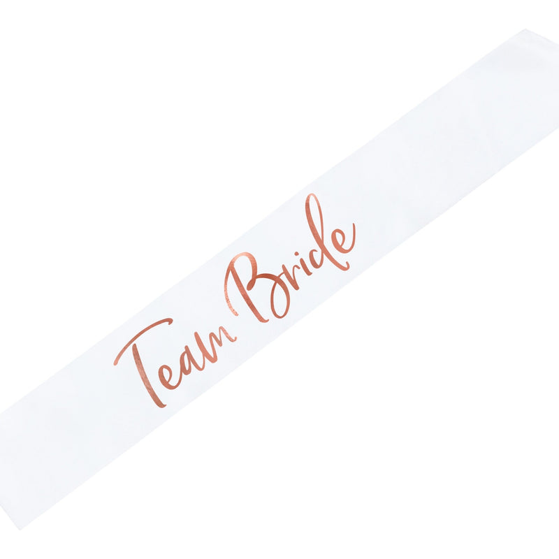 TEAM BRIDE Schärpe weiß - Wedding-Secrets