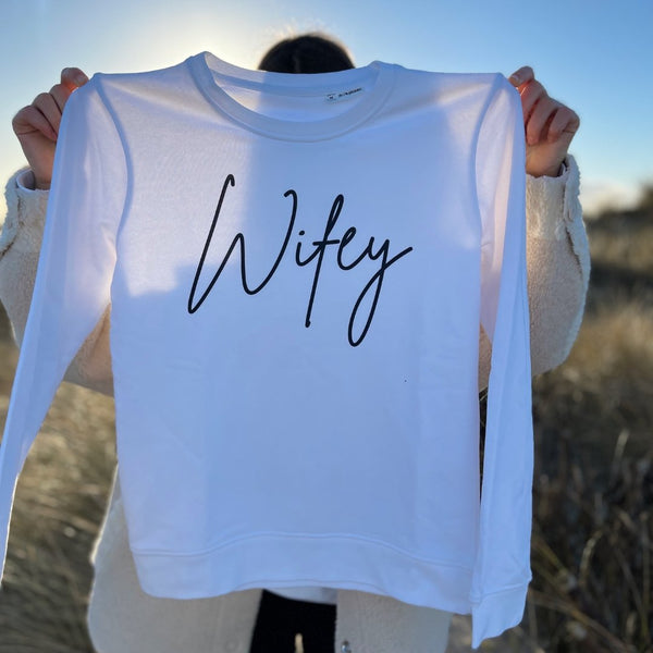 WIFEY organic Sweater - Wedding-Secrets