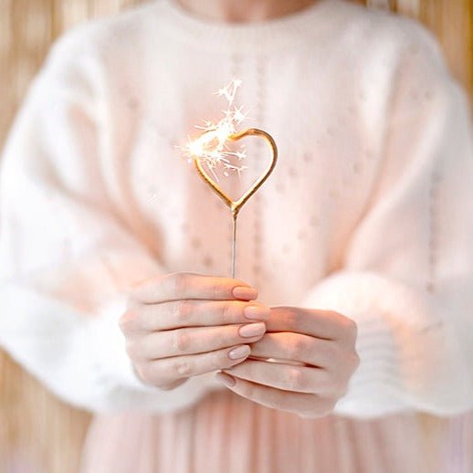 Wunderkerzen in Herzform ♡ z.B. für den Hochzeitstanz (2 Stk.) - Wedding-Secrets