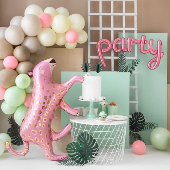 XL PINK Leopard Folien Ballon ♡ - Wedding-Secrets