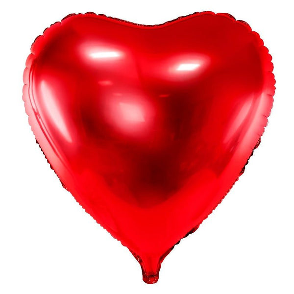 XXL HERZ Folienballon rot (72 x 73 cm) - Wedding-Secrets
